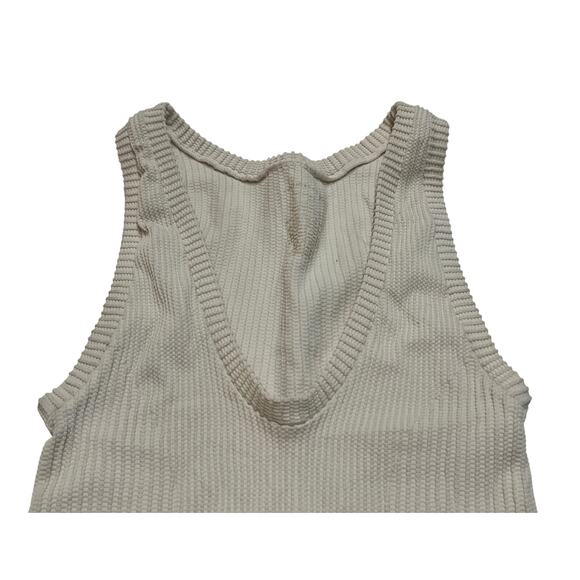M169 INTIMATELY Free People Women's Crop Tank Top Beige Small - Picture 3 of 3